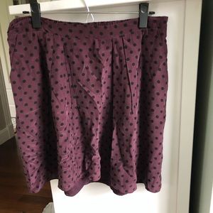Madewell polka dot skirt